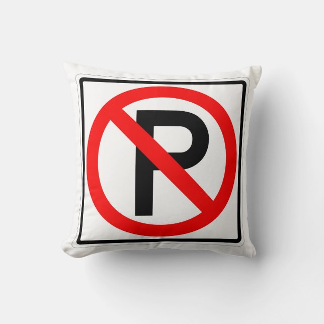 Coussin Sympathique Classic Pas de Parking Signal (Recto)