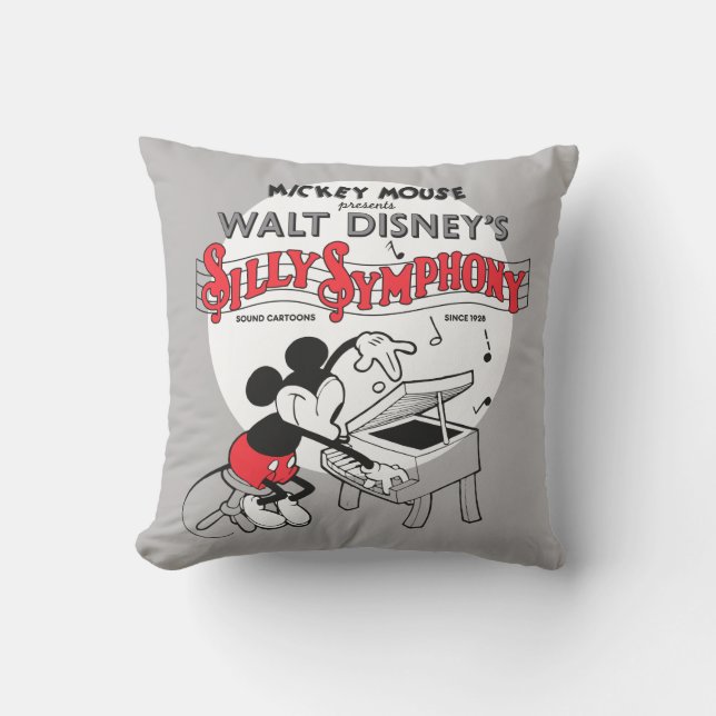 Coussin Symphonie vintage Mickey Silly (Recto)