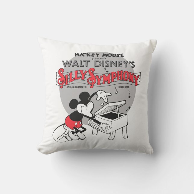 Coussin Symphonie vintage Mickey Silly (Recto)