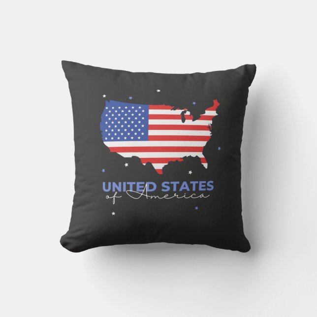 Coussin T-shirt américain (Recto)