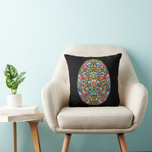 Coussin T-Shirt Bio pour Enfants Motif Psychédélique Œuf d