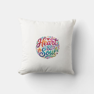 Coussin T-Shirt Cœur & Âme – Amour & Passions Inspirants