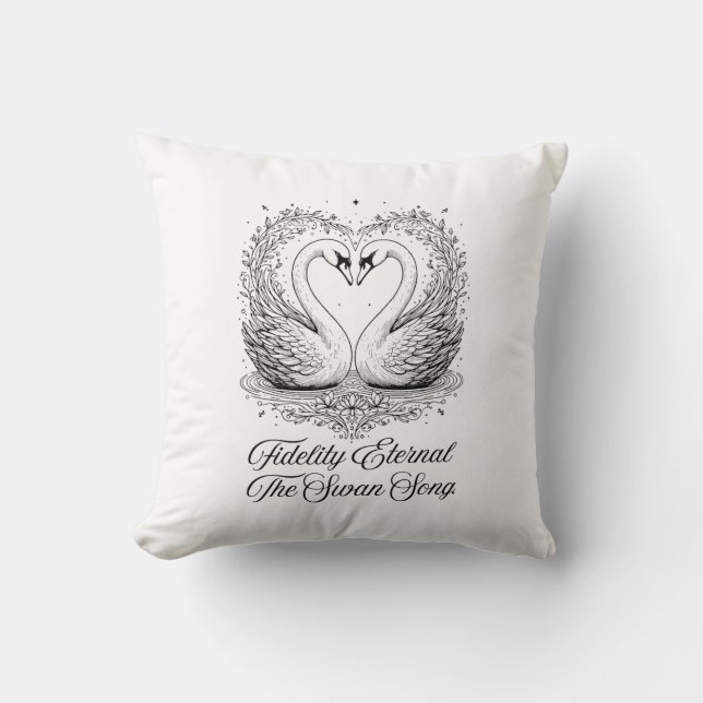 Coussin T-Shirt Cygne Poétique, Mug (Recto)
