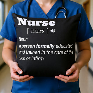Coussin T-shirt définition infirmière