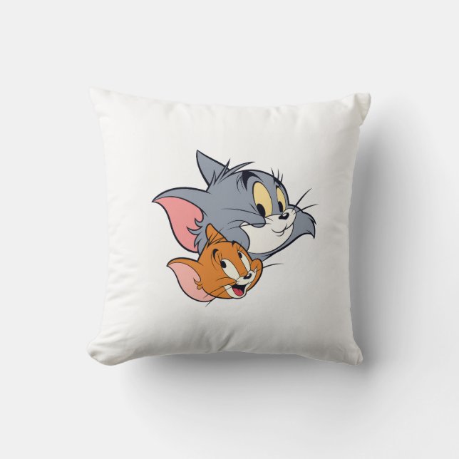 Coussin T-shirt du duo de dessin animé drôle (Recto)