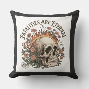 Coussin T-shirt femme ADOM "Les Fatalités Sont Éternelles"
