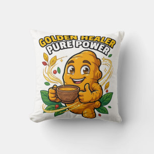 Coussin T-Shirt Graphique Golden Healer Pure Power Racine