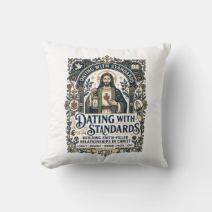 Coussin T-shirt humouristique sur Jésus datant d'une relat