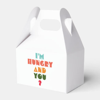 Coussin T-shirt I' m hungry and you ? Favor Box