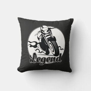 Coussin T-shirt légende moto