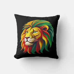 Coussin T-shirt Lion reggae