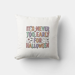 Coussin T-shirt typographique Cute Vintage Halloween Too E