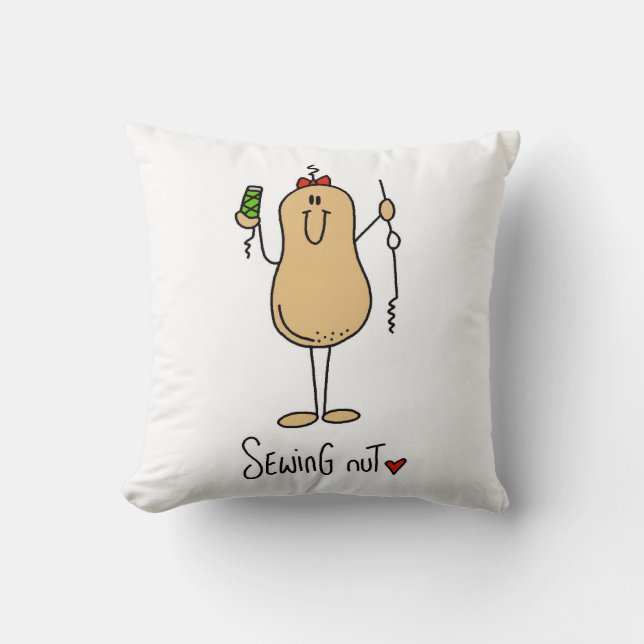 Coussin T-shirts et cadeaux de couture d'écrou (Recto)
