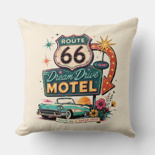 Coussin Table de nuit accent néon nostalgique