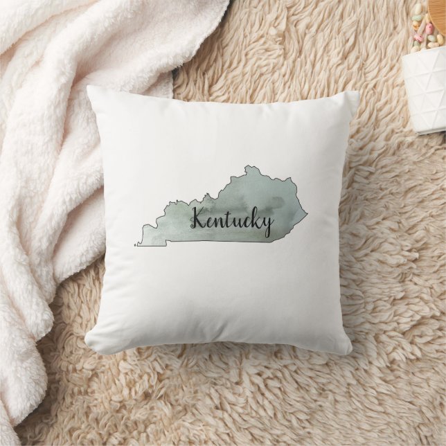 Coussin Tableau aquarelle de l'état du Kentucky (Couverture)