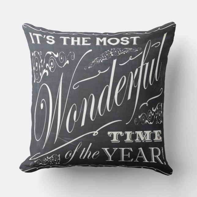 Coussin tableau de bord des fêtes de Noël (Recto)