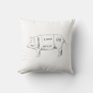 Coussin Tableau des bouches de porc (2)