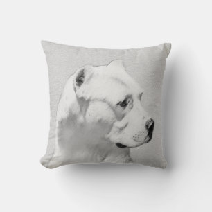 Coussin Tableau Dogo Argentino - Art Chien original