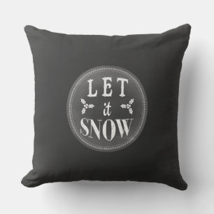 Coussin Tableau noir Bébé il fait froid dehors et Qu'il ne