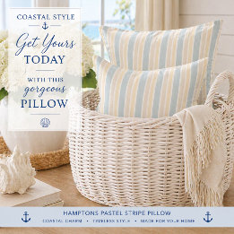 Coussin Tablier de cuisine Hamptons Coastal Stripe