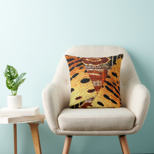 Coussin Tache de guépard afrocentrique