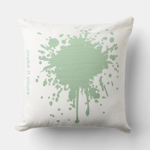 Coussin Tache d'Encre Verte – Rendez-le Vôtre
