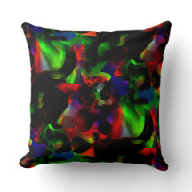 Taches vert gras et rouge avec parties foncées jet