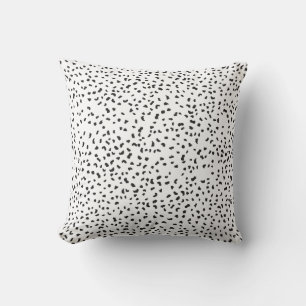 Coussin tacheté noir et blanc Dalmatien