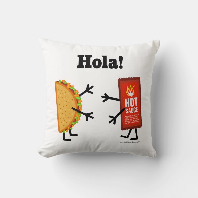 Coussin Taco et sauce chaude - Hola ! (Recto)