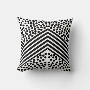 Coussin Taie d'oreiller à motif de boules et de lignes d'a