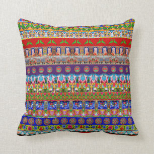 Coussin Taie d'oreiller inspirée par l'art de camion - 1