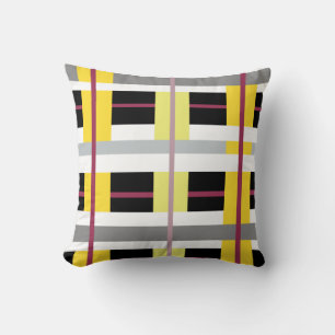 Coussin Taie d'oreiller rayée à motif coloré