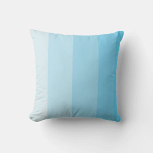 Coussin Taie d'oreiller rayée dégradée Turquoise