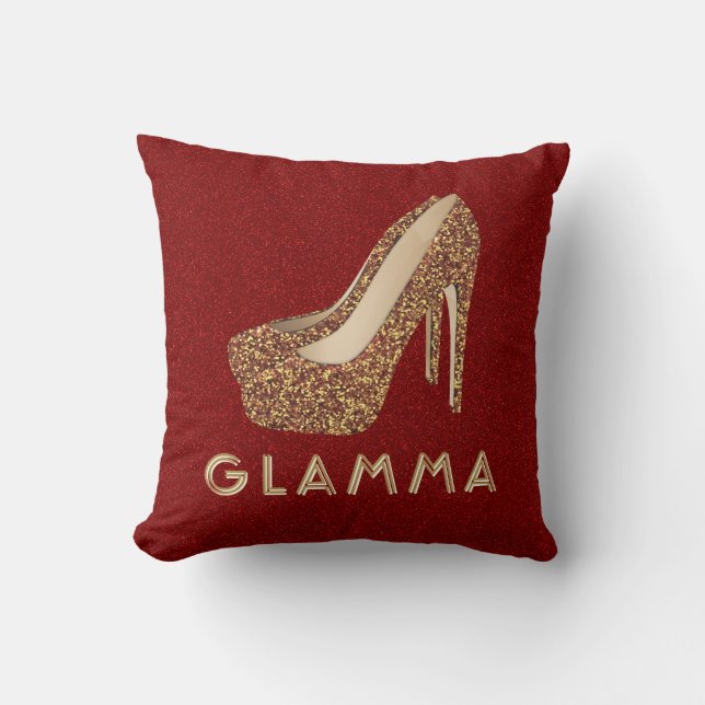 Coussin Talons hauts fascinants de parties scintillantes (Recto)