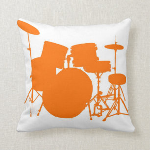 Coussin Tambours oranges