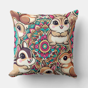 Coussin "Tamias et lapereaux"