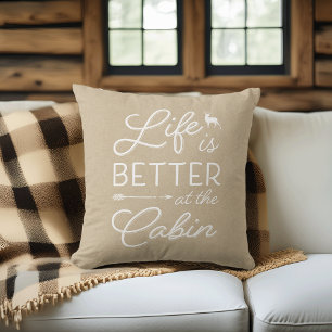 Coussin Tan & White Life est meilleur au Cabine