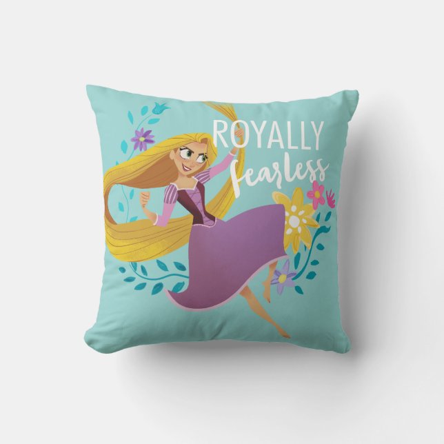 Coussin Tangé | Rapunzel - Royalement sans peur (Recto)