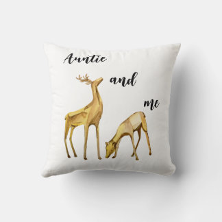 Coussin Tante Et Moi, Deer Jetant L'Oreiller