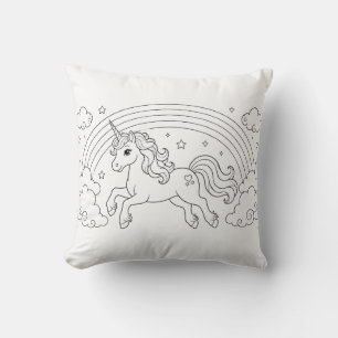 Coussin Tapis de coloriage de licorne Décoration de cham