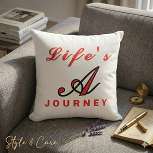 Coussin Tapisser accentuel motivationnel "La vie est un vo
