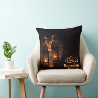 Coussin Tapisserie islamique Ramzan Mubarak avec des coule