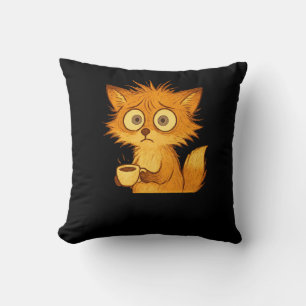 Coussin Tapisserie Renard Submergé par l'Esthétique • Café