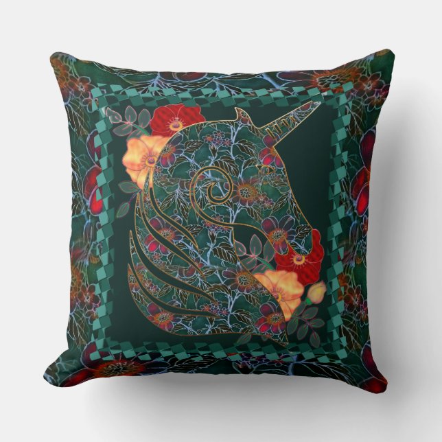 Coussin Tapisserie Unicorn (Recto)