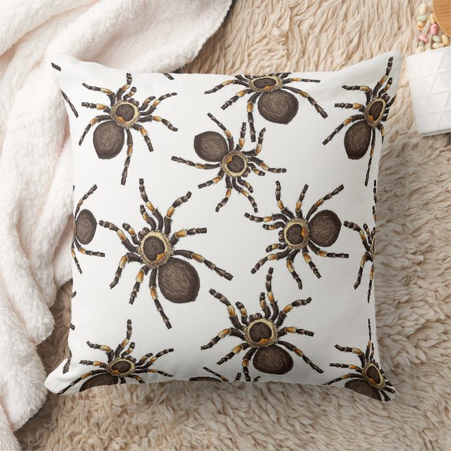 Coussin Tarantula sur blanc (Couverture)