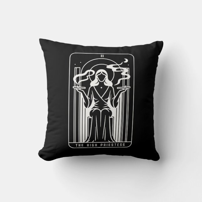 Coussin Tarot Haute Prêtesse Femme Mauvaise Mauvaise Mauva (Recto)