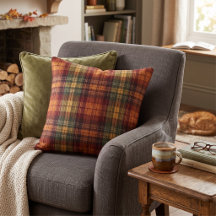 Tartan à carreaux d'automne - Récolte rustique d'a