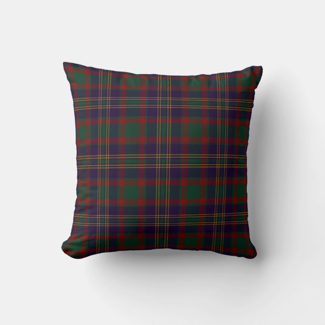 Coussin Tartan d'Irlandais du comté de liège (Recto)