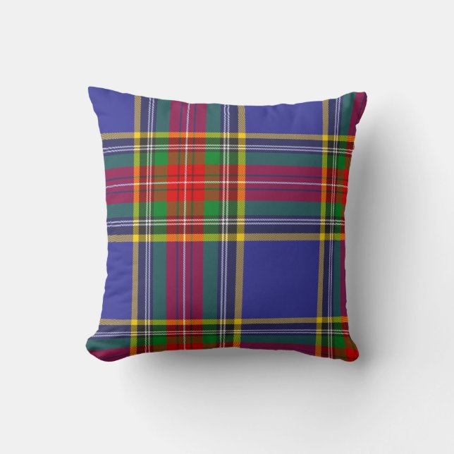 Coussin Tartan du clan MacBeth Plaid Écossais (Recto)