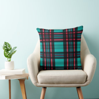 Coussin tartan, écossais tartan, motif,